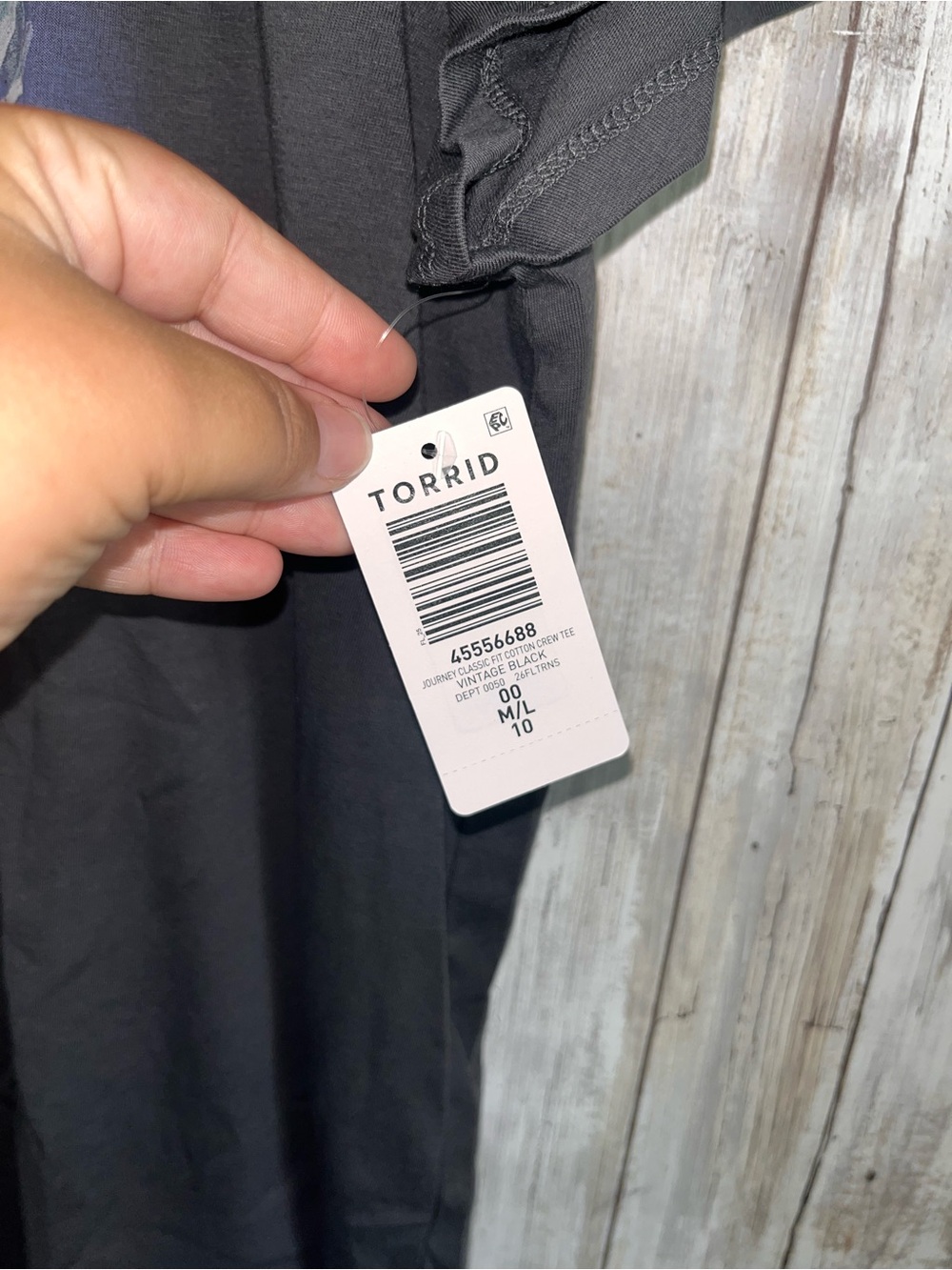 NWT Torrid Journey Classic Fit Graphic Tee Vintage Black 00 M L - Picture 3 of 3